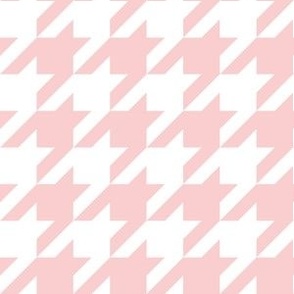 Medium Scale // Christmas Houndstooth Blush Pink (Merry Berry Palette)