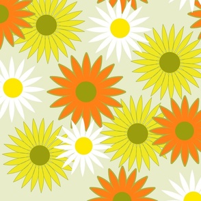 Retro Flowers S3- Large