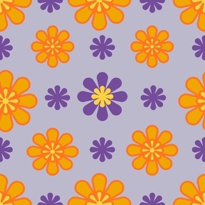 Retro flowers  S2- Large