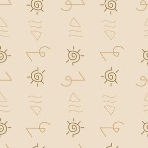 Ancient Symbols | Off White | Small Scale