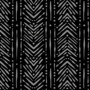 Black and pewter grey arrow pattern, modern chevron