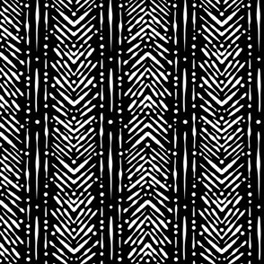 Black and white modern arrow pattern