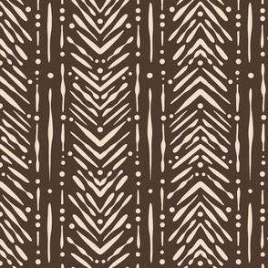 Brown and beige arrow print with a modern twist