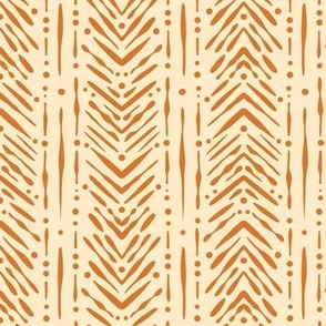 Orange arrow print with a modern twist