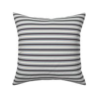 small scale // simple horizontal stripes - creamy white_ french grey blue_ purple brown - basic geometric - quarter inch stripe