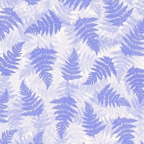 Lilac purple scattered fern leaves