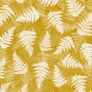 Golden fern print