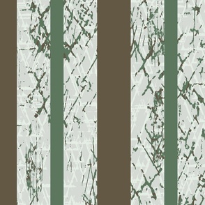 Rustic Camo Stripe - Cabin Decor - Lake Life - Green and Brown Stripe