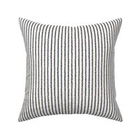 pinstripe dark blue stripes on off-white ivory cream