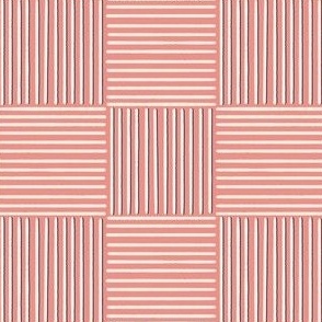 Zen Garden Rake Striped Grid, Pink, 4in