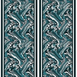 CNTR7  -  Countryside Abstract  Stripes in Teal - 4 inch repeat
