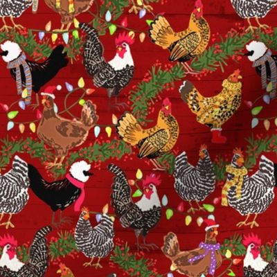 Holiday Hen House Barn Red