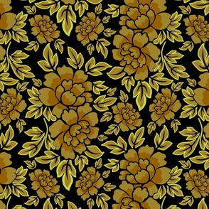 Gold Floral