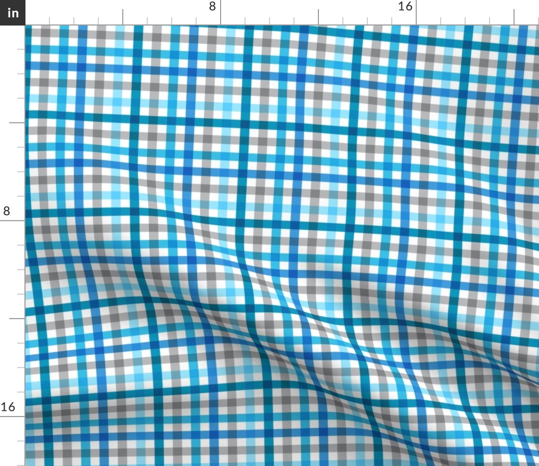 Gingham Blue