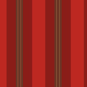 xmas classic stripe - large green and red stripes -  christmas wallpaper and fabric