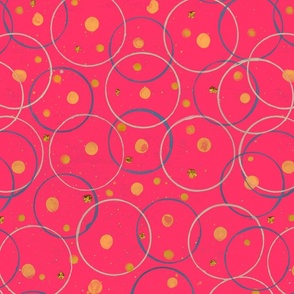 Circles Vibrant Pink 
