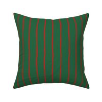 xmas crooked lines -  red and green wonky large stripe - christmas wallpaper and fabric