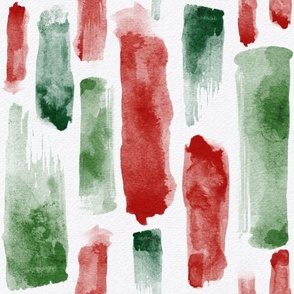xmas watercolor brush stroke - red and green - christmas watercolor stripe wallpaper