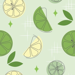 Atomic Inspired Lime Pattern