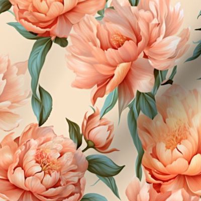 Peachy Peony Floral