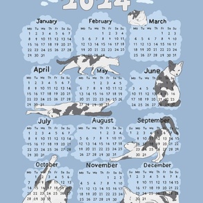 Cloudy The Cat Calendar