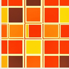 orange and brown squares 24