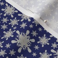 Vintage Snowflake Charm Blue 6x6