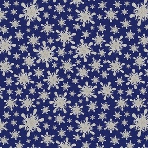 Vintage Snowflake Charm Blue 6x6
