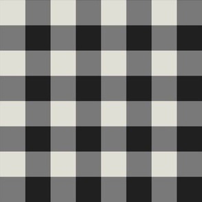 Black and Beige- Gingham- Small- 1/2 Inch- Buffalo Plaid- Vichy Check- Neutral Checked- Linen Texture- Fall- Autumn-Thanksgiving- Cozy Cottage- Cottagecore