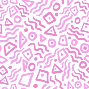 sweet pastel pink abstract geometric