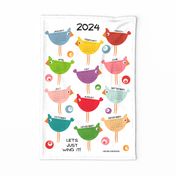 Rainbow Birds - 2024 Calendar