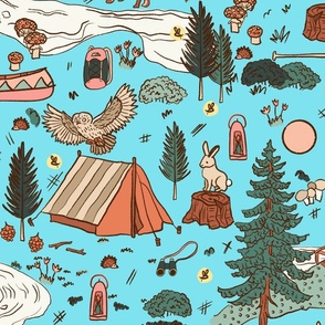 Camp at the lake - Large