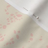 Abstract Light Pink Animal Print Dots Pattern on Ivory Cream