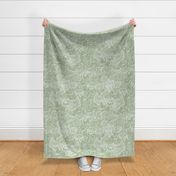 THE BLUEBERRY THIEF sage green whimsical chintz indie folk floral