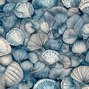 lots of sea shells, large