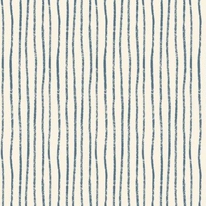 Textured Blue Stripes | Hand Drawn 
