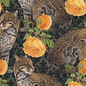 Ocelot Rose Damask