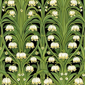 Art Nouveau Lily of the Valley