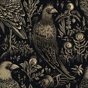 Woodcut Birds