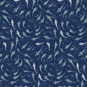 Shoal of Fish - Classic Navy - r