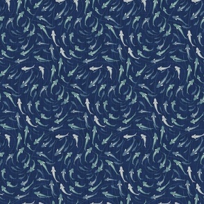 Shoal of Fish - Classic Navy - s