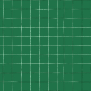 Hand-drawn Mini Grid in Field Green