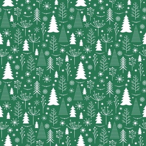 435. Christmas trees and other plants  green