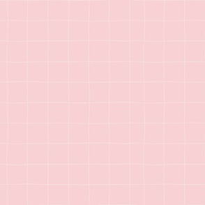 Hand-drawn Mini Grid in Pink Rose