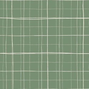 Hand-drawn Grid Plaid in Frost