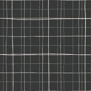 Hand-drawn Grid Plaid in Nightfall