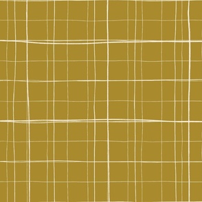 Aesthetic Simple Modern Yellow Checkered Design | Poster