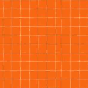 Hand-drawn Mini Grid in Bright Orange