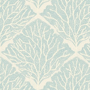 Monochrome Coral (Tide Water Blue)