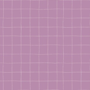 Hand-drawn Mini Grid in Light Grape Purple